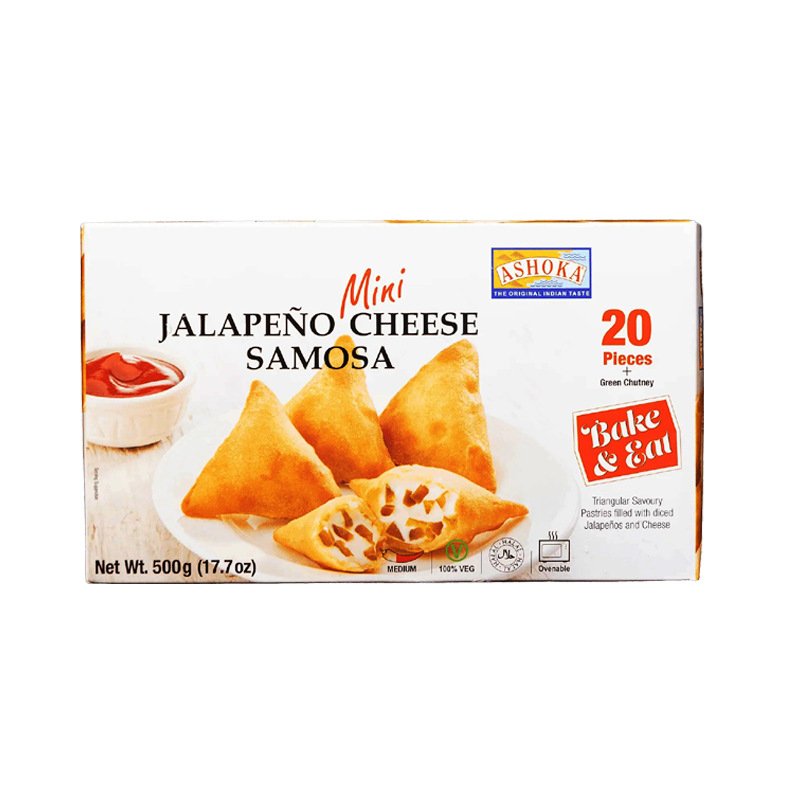 Picture of Ashoka Mini Jalapeno Cheese Samosa FRZ - 500g*20