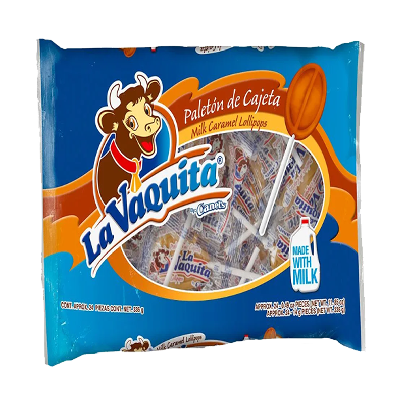 Picture of Vaquita Lollipops MlkCrml-10pc